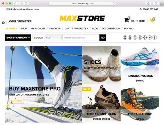 theme wordpress ecommerce max store