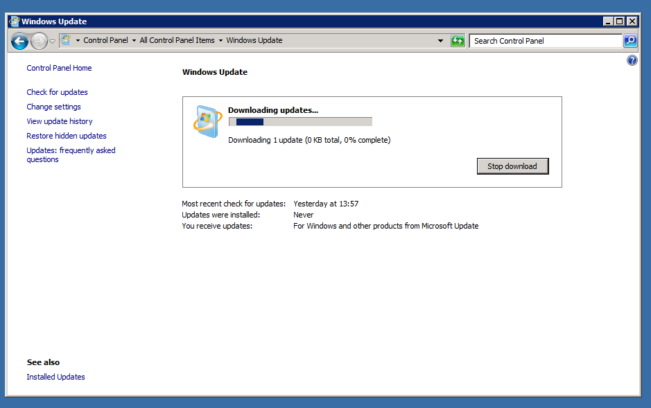 Windows Update 2008 R2 Hướng dẫn update Windows Sever 2008 R2, 2012 - AGOLA